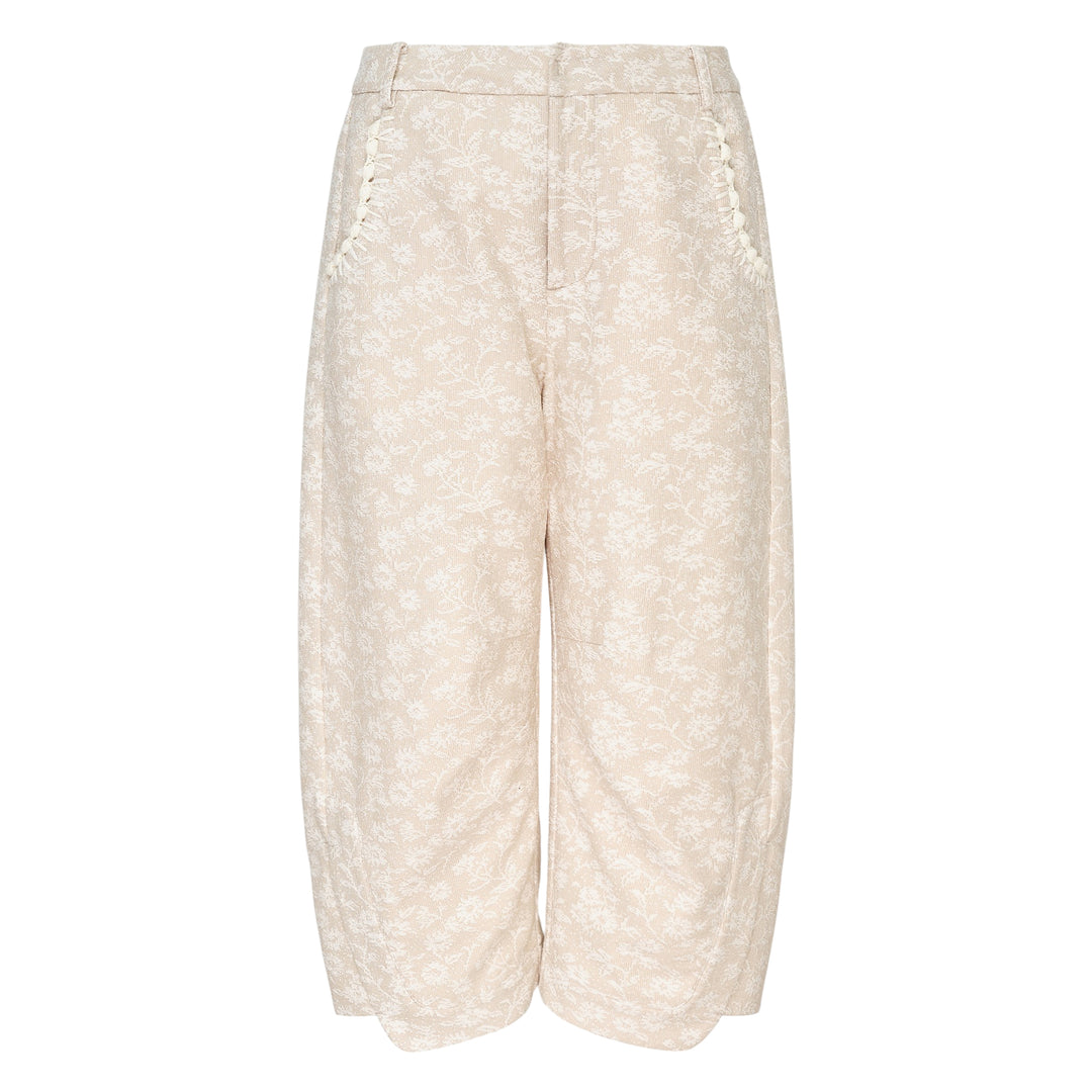 Wide Leg Floral Trousers
