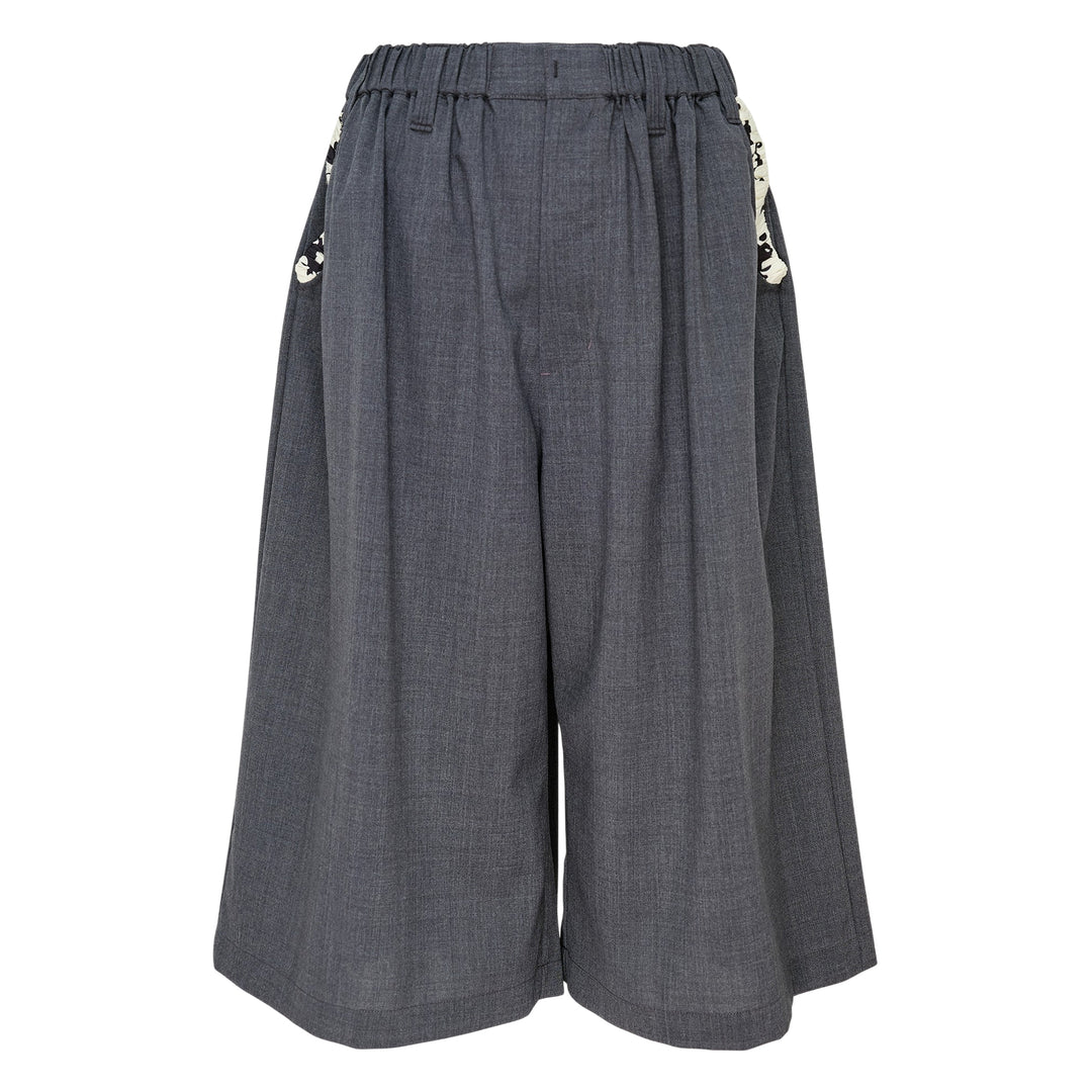 Wide Leg Stretch Trousers