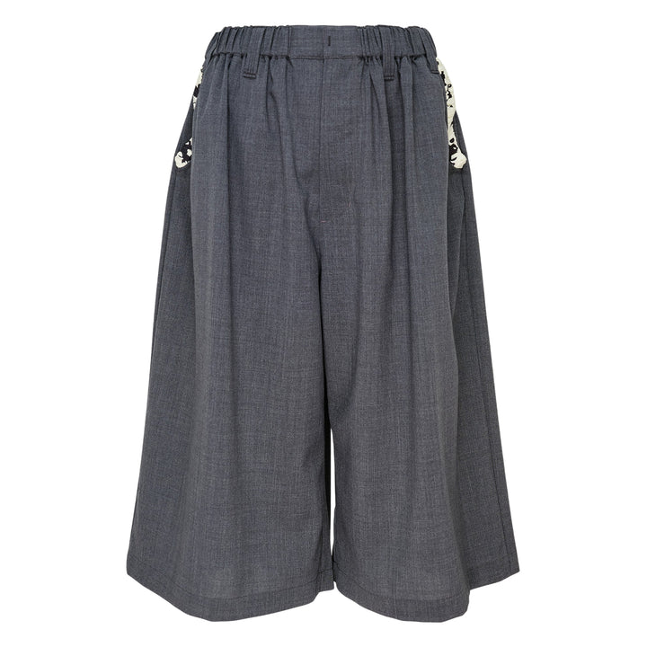 Wide Leg Stretch Trousers