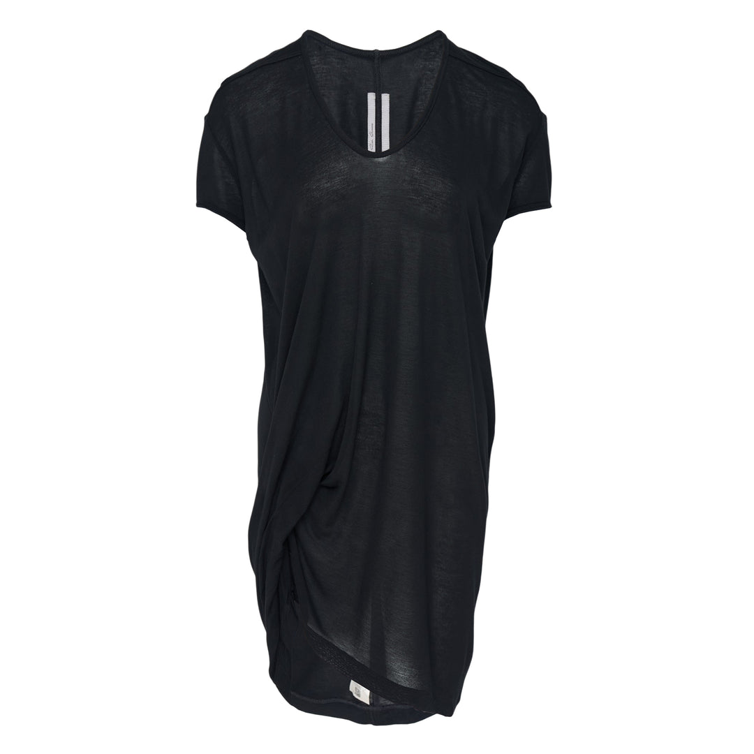 Hiked Viscose Silk T-Shirt Dress