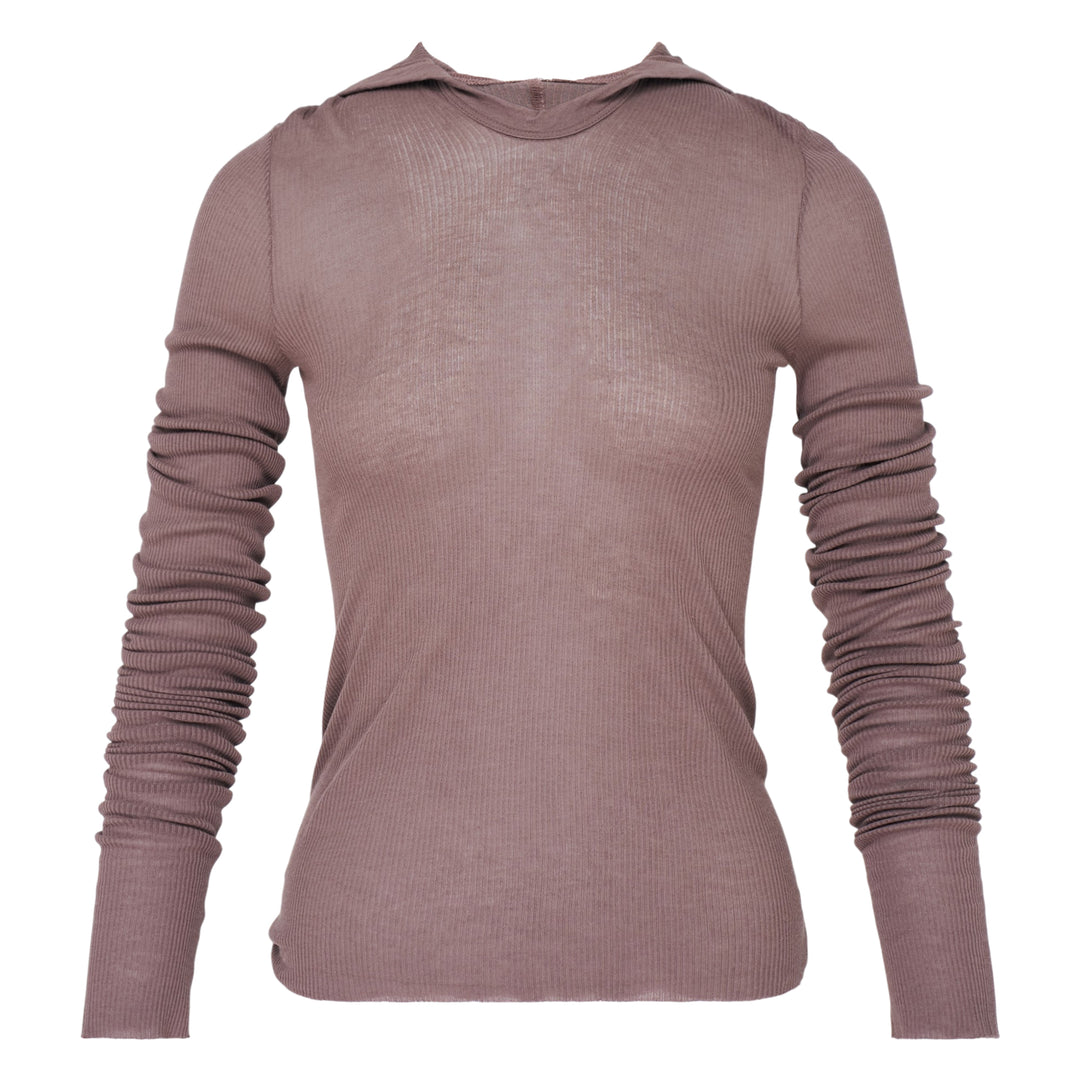 Cropped Hooded Long Sleeve Tee