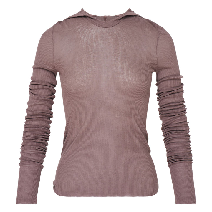 Cropped Hooded Long Sleeve Tee