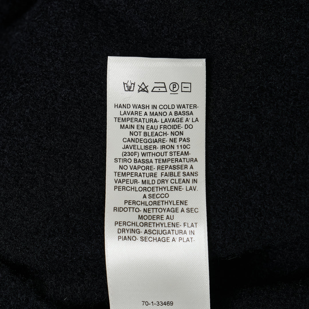 Long Sleeve Crater Felt Cashmere Sweater