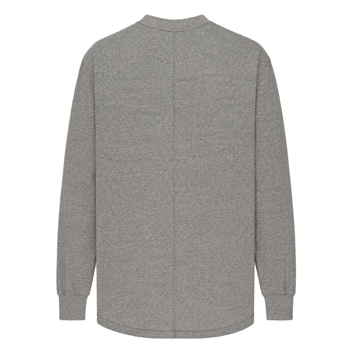 Jumbo Long Sleeve Melange Tee