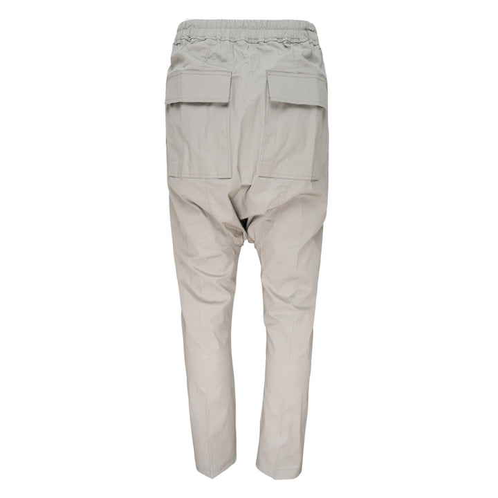 Drawstring Drop-Crotch Long Pants
