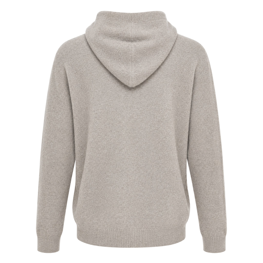 Felt Cashmere Zipped Hoodie