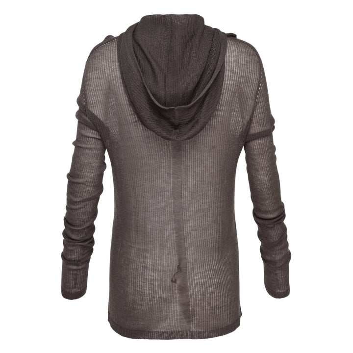 Hooded Long Sleeve Ribbed Tee