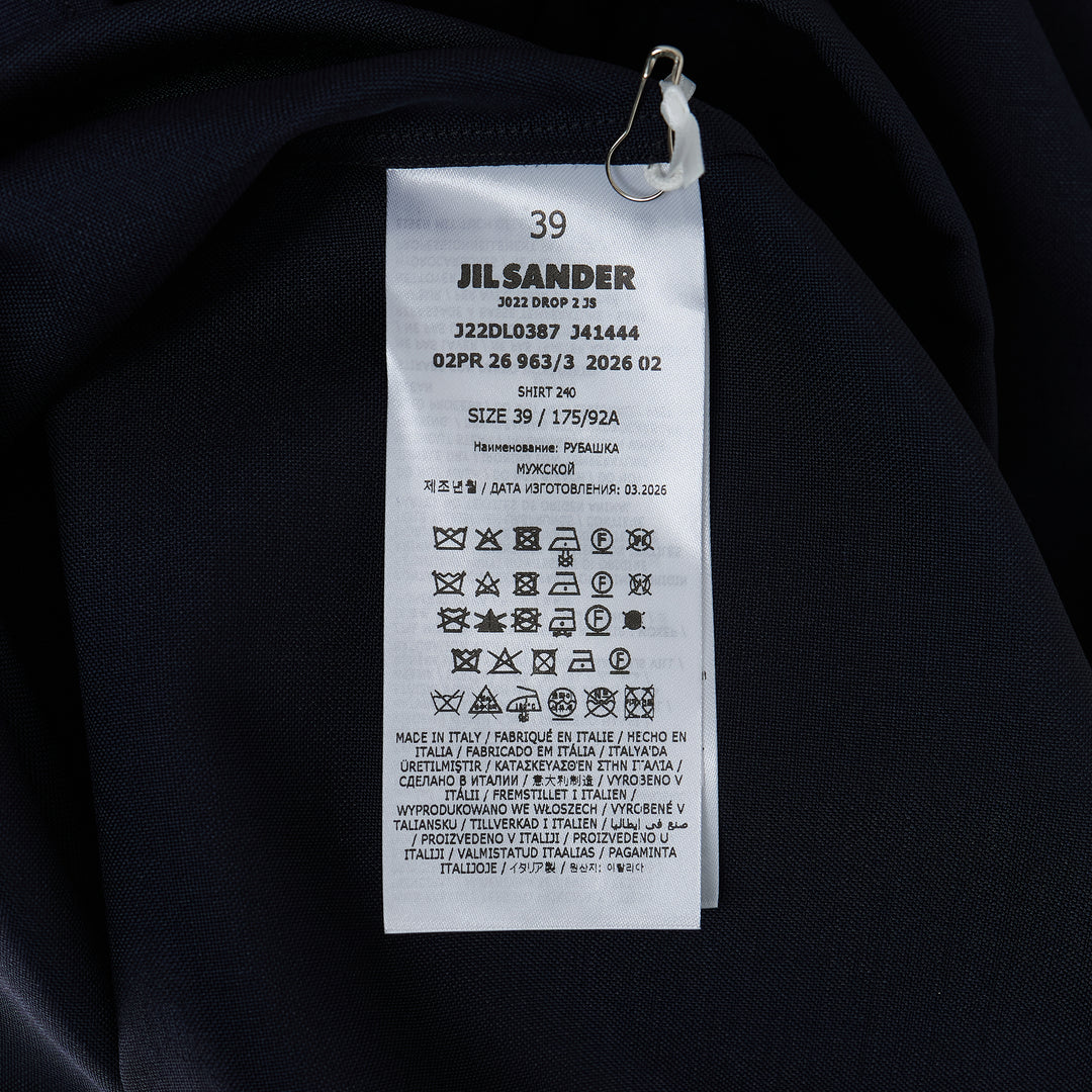 Wool Mohair Canvas Long Sleeve Shirt