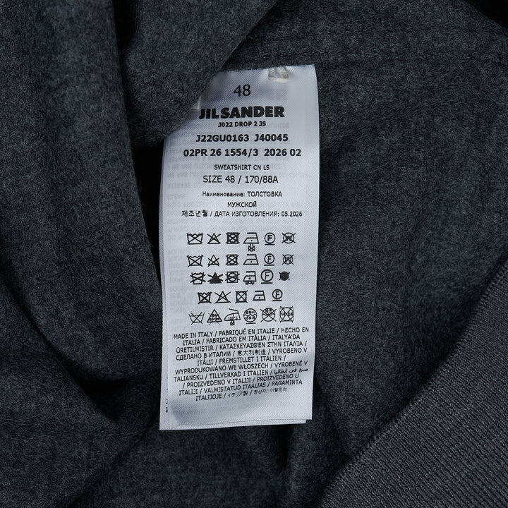 Wool Melton Long Sleeve Sweatshirt