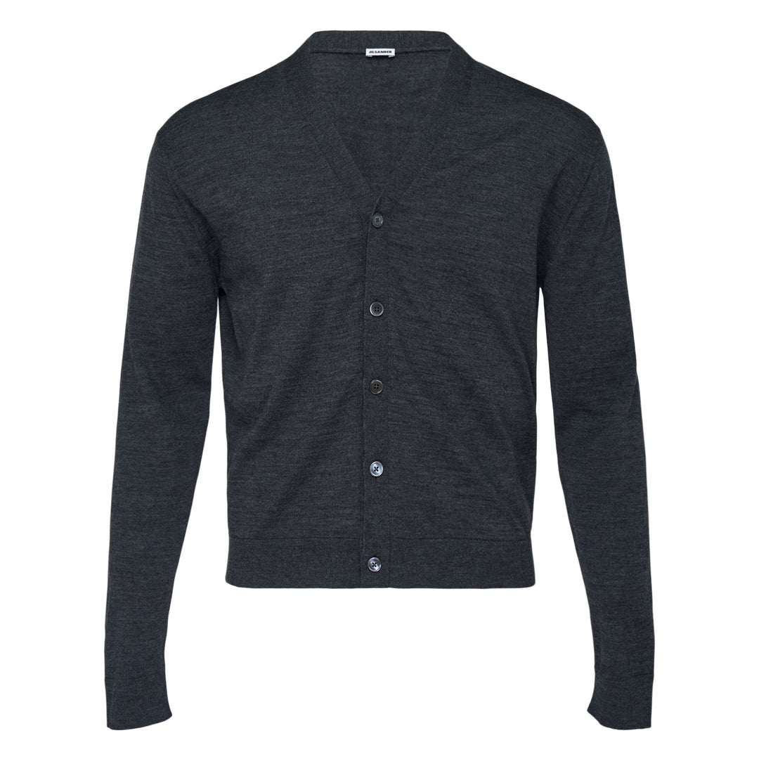 Extrafine Long Sleeve V-Neck Cardigan