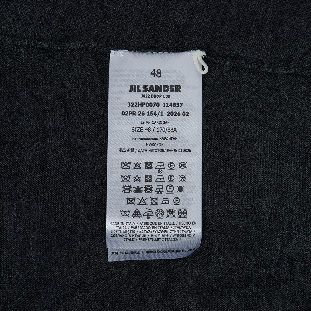 Extrafine Long Sleeve V-Neck Cardigan