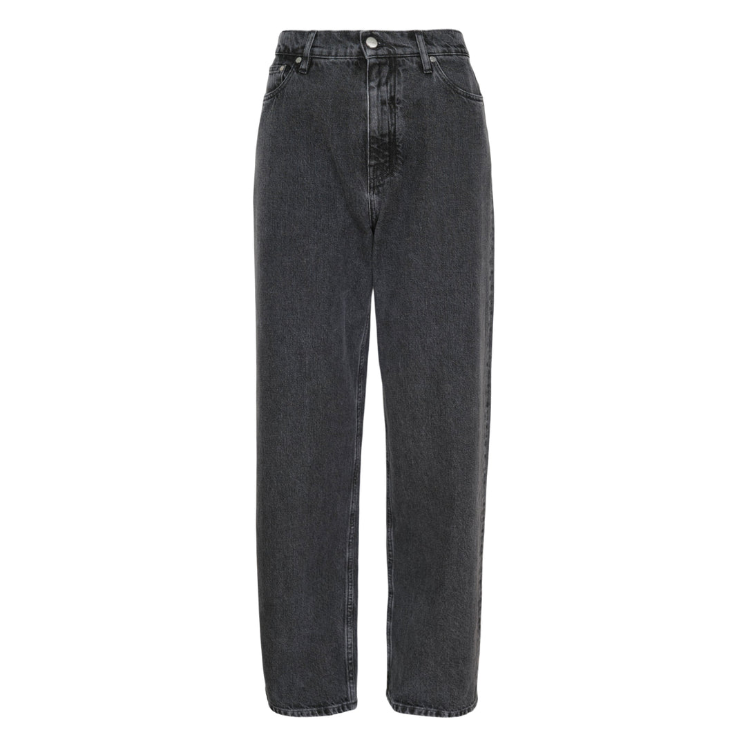Treated Denim Trousers