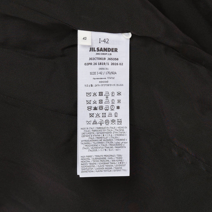 Stretch Viscose Cady Midi Dress