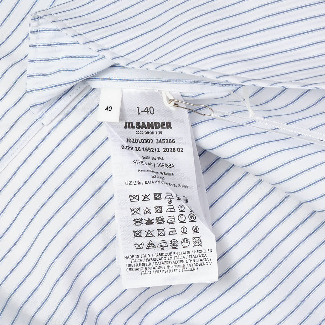 Embroidered Light Cotton Shirt Dress