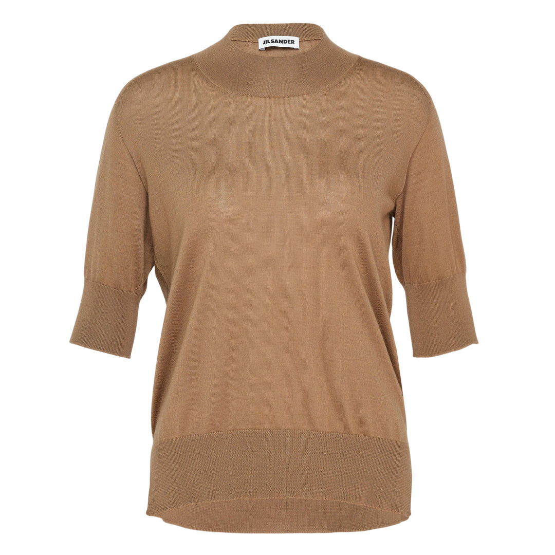 Superfine Cashmere Mock Neck Sweater