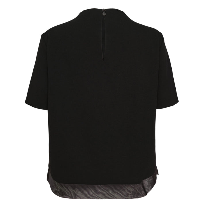 Fluid Wool Short Sleeve Top