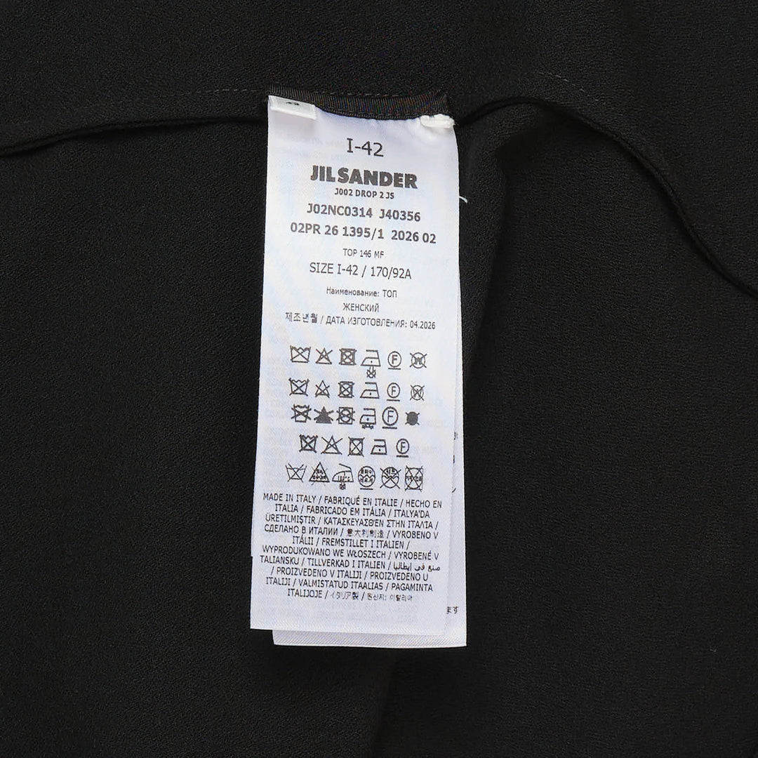 Fluid Wool Short Sleeve Top