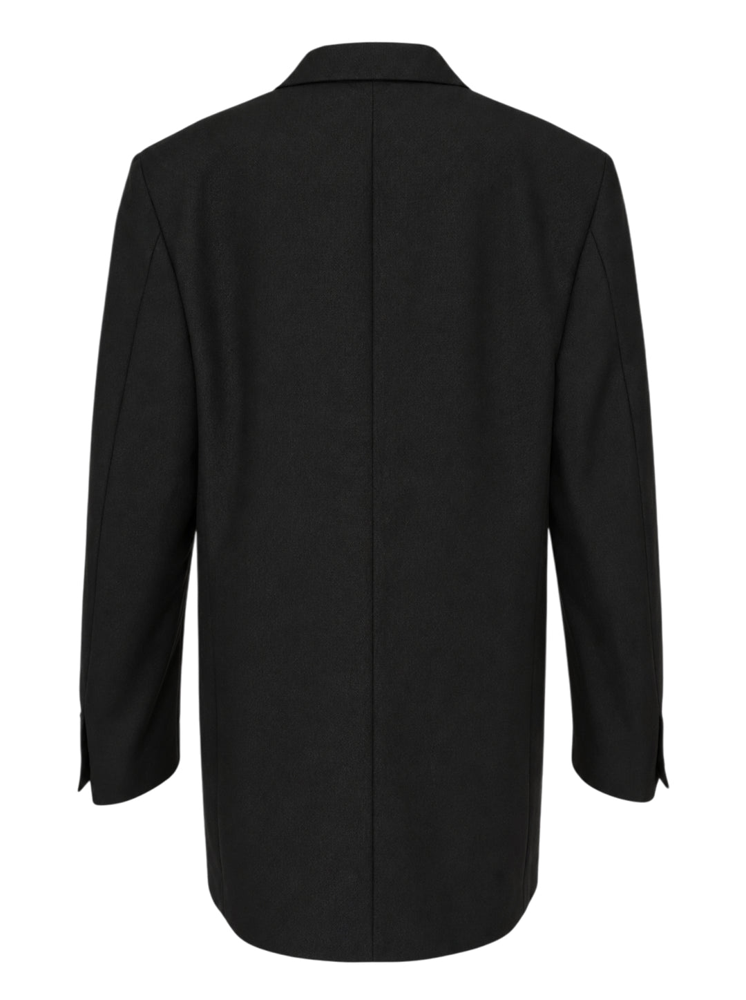 Jil Sander black single-breasted wool mohair jacket with notch lapels and three-button closure, shown from the front - view 2
