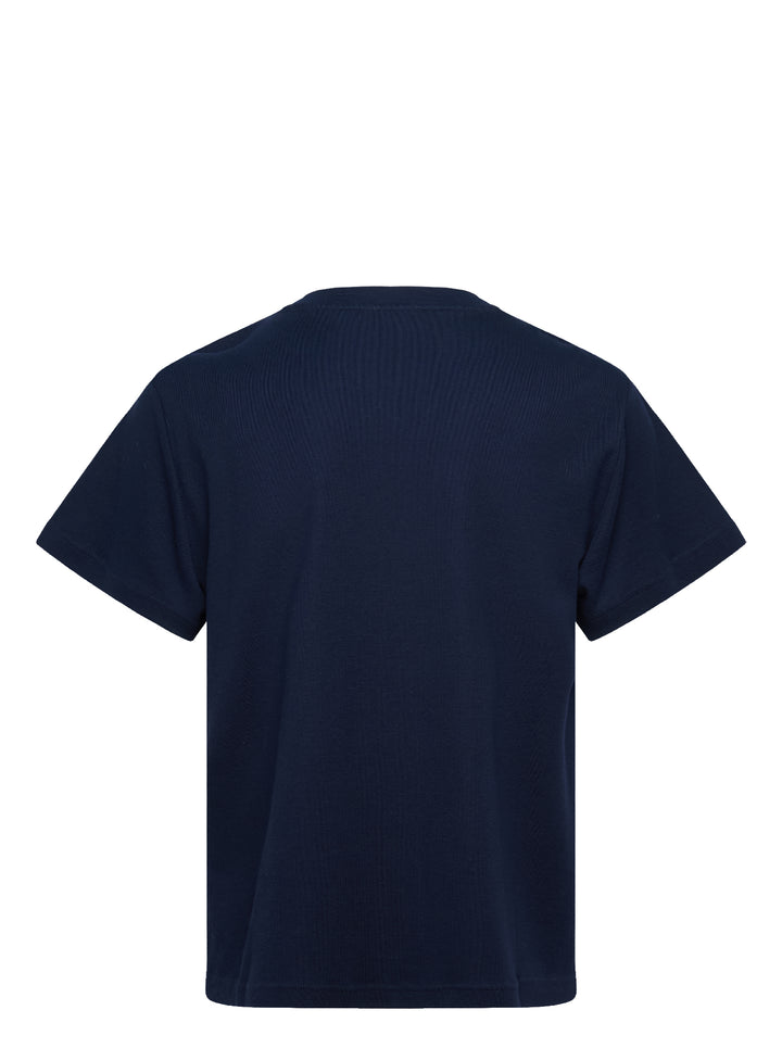 Jil Sander Short Sleeve Embroidered Cotton Tee - view 2