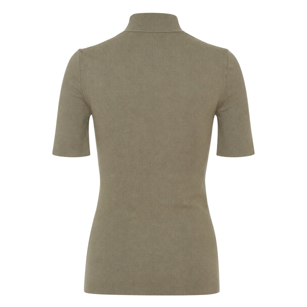 Fine Technical Short Sleeve Turtleneck
