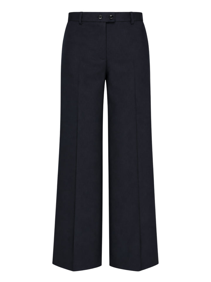 Jil Sander Wide Leg Stretch Wool Trousers
