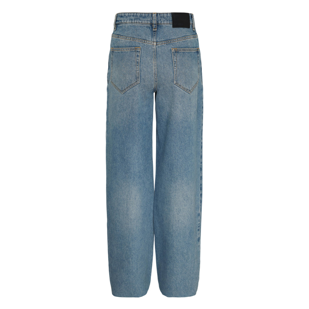 Embroidered Floral Straight Jeans