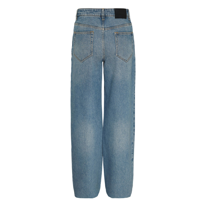 Embroidered Floral Straight Jeans