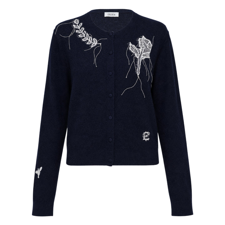 Fine Alpaca Blend Fitted Cardigan