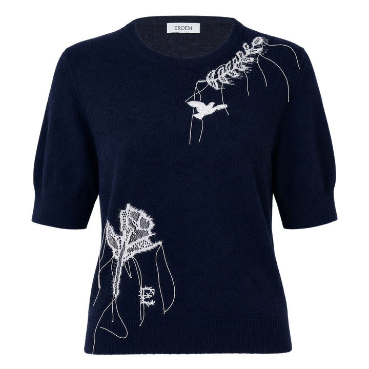 Fine Alpaca Blend Short Sleeve Knit