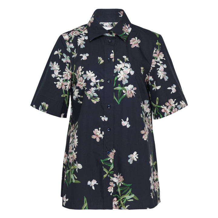 Floral Cotton Short Sleeve Shirt