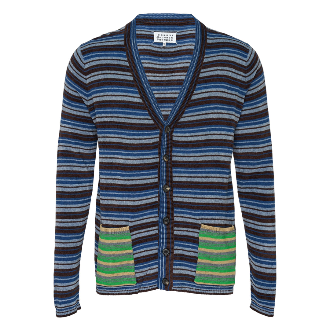 Multistripe Knit Cardigan