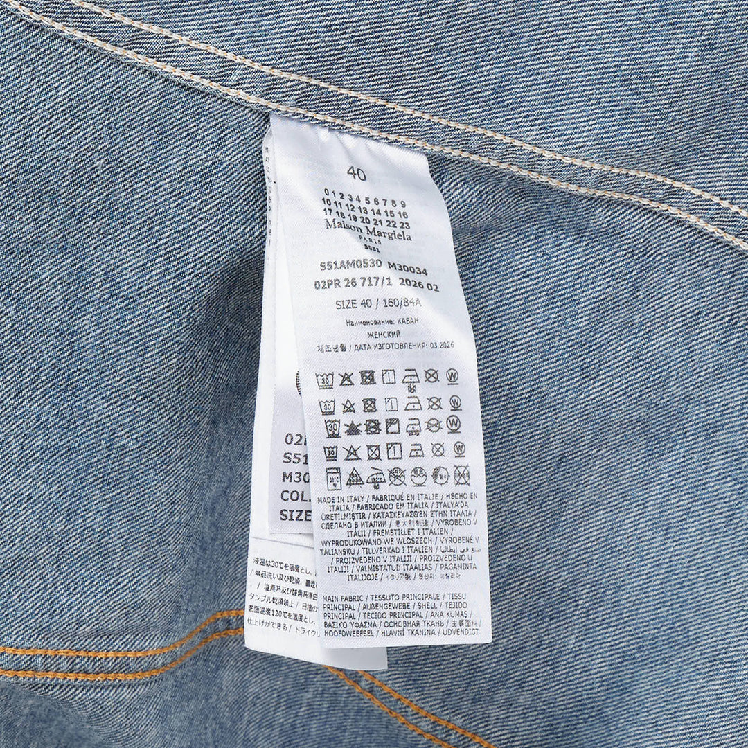 Foldable Collar Denim Jacket