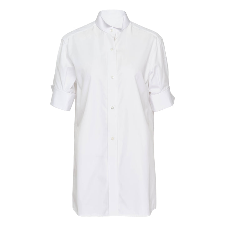 Snap Button Short Sleeve Blouse