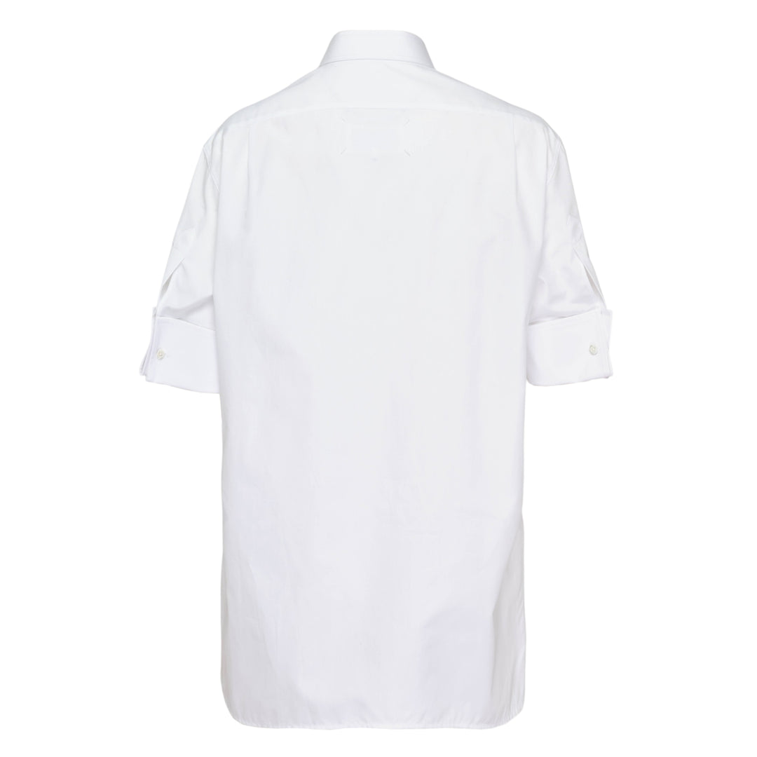 Snap Button Short Sleeve Blouse
