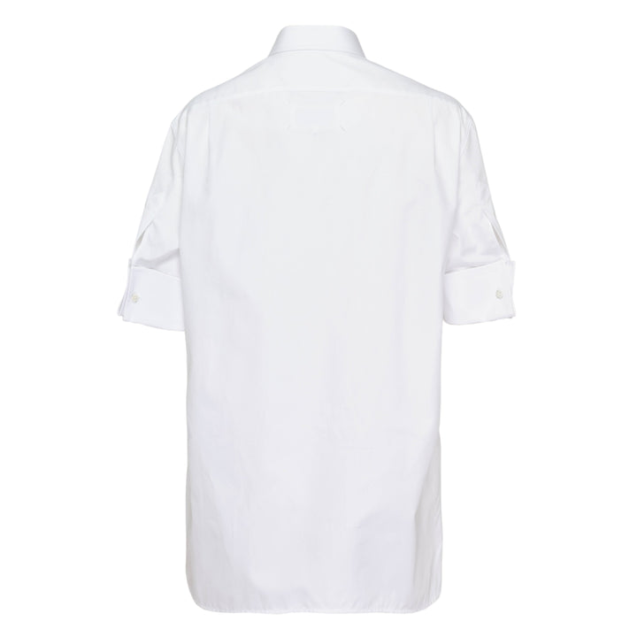 Snap Button Short Sleeve Blouse