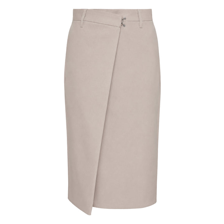 Cotton Twill Wrap Skirt