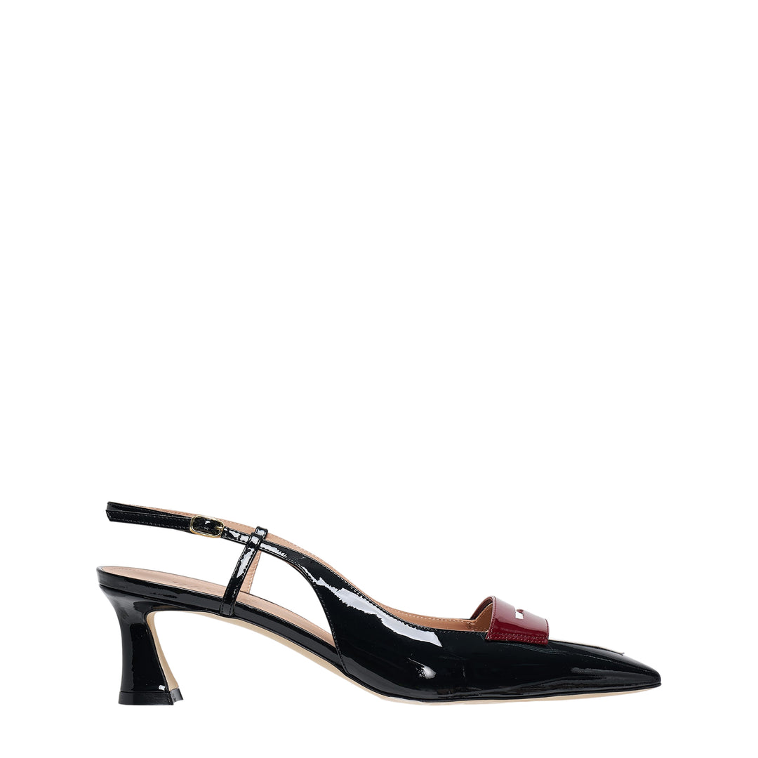 Suze 45 Patent Slingback Heels