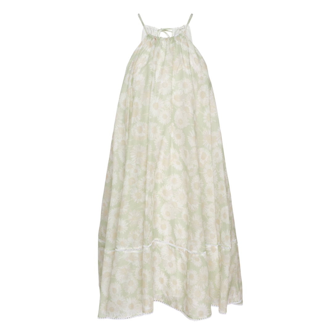 Daisy Print Halterneck Dress