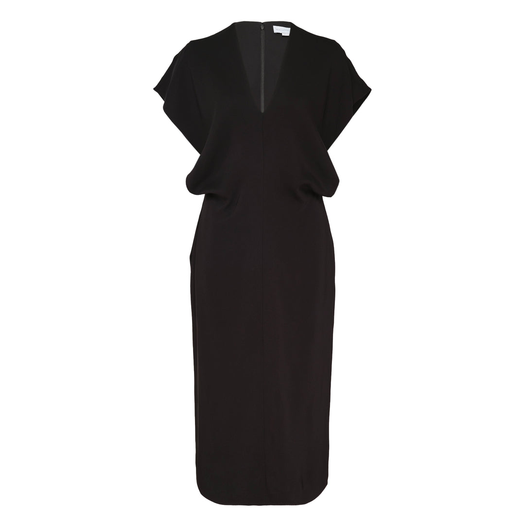 V-Neck Midi Dress