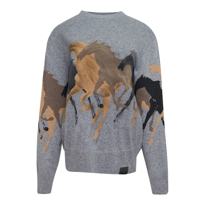 Racing Horses Knit Jumper