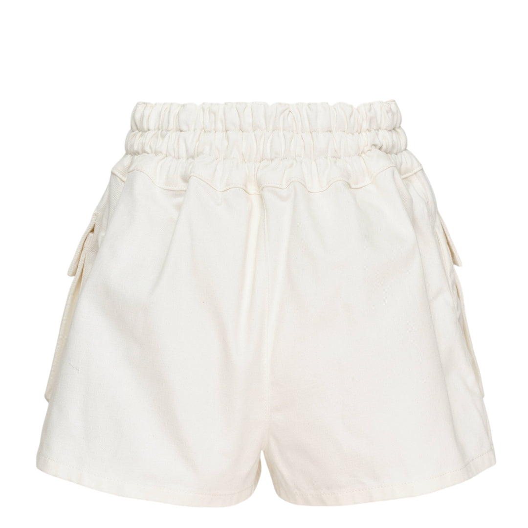 White Denim Cargo Shorts