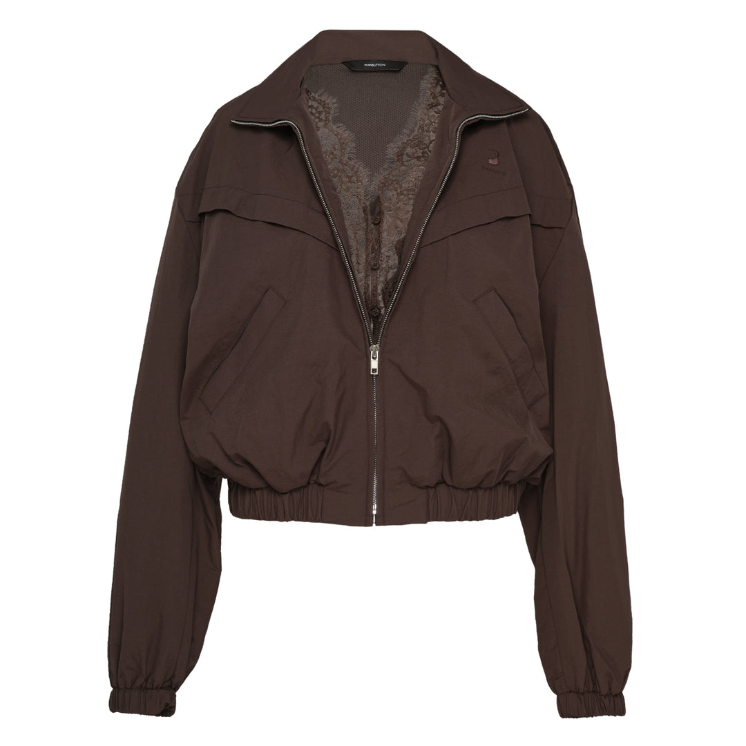 Brown Hybrid Wind Breaker Jacket