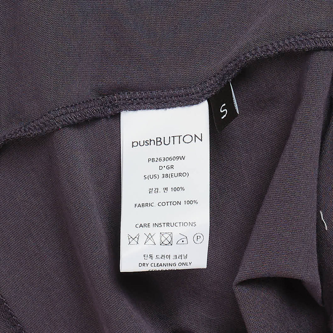 Dark Gray Frill Jersey Top