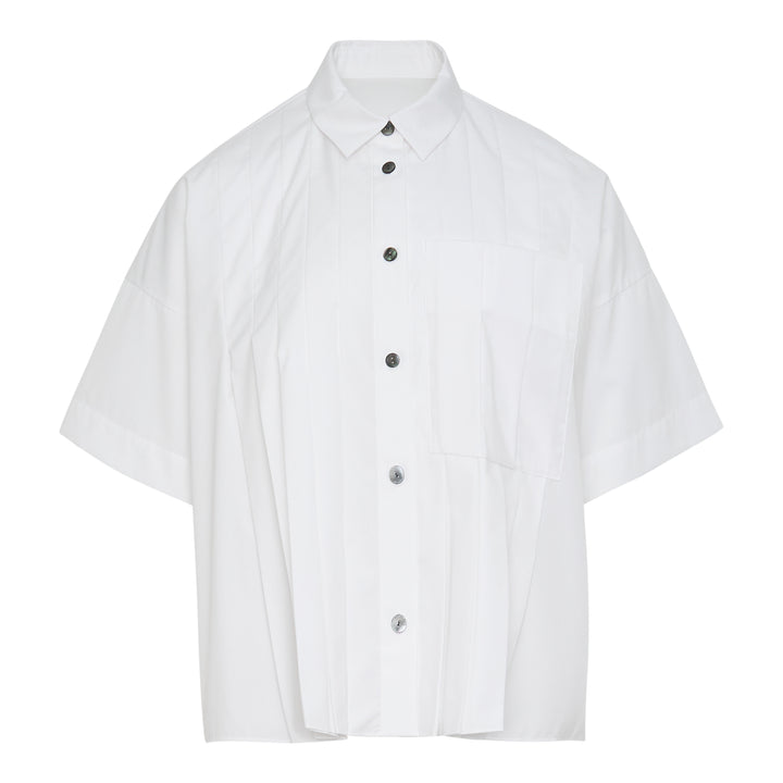 Pleated Wide Box Shirt