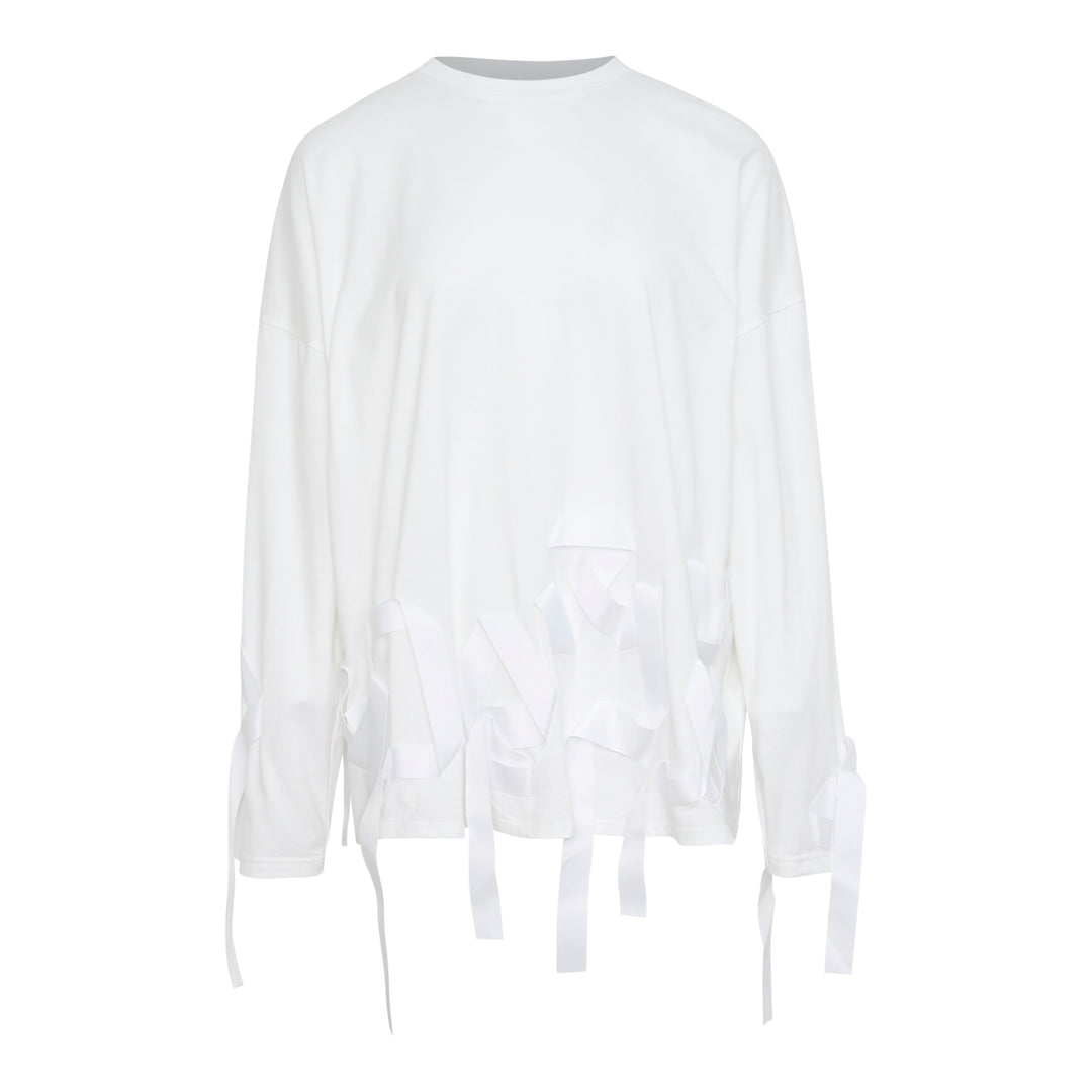Ribbon Long Sleeve T-Shirt