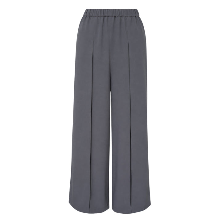 Box Pleated Wide Trousers