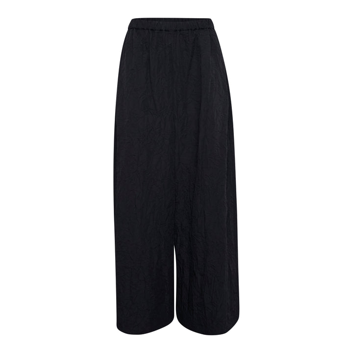 Black Volume Wide Trousers