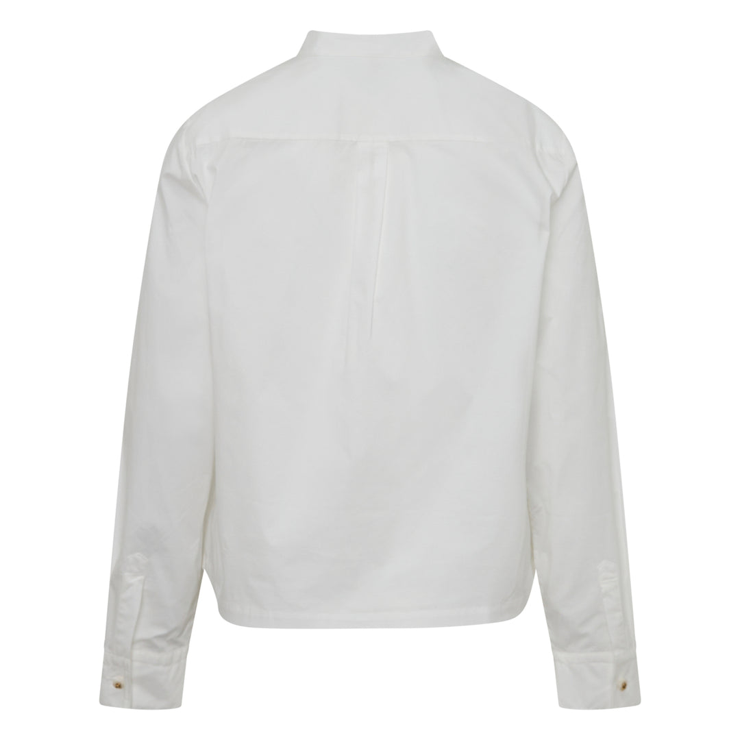 Long Sleeve Pleated Lace Blouse