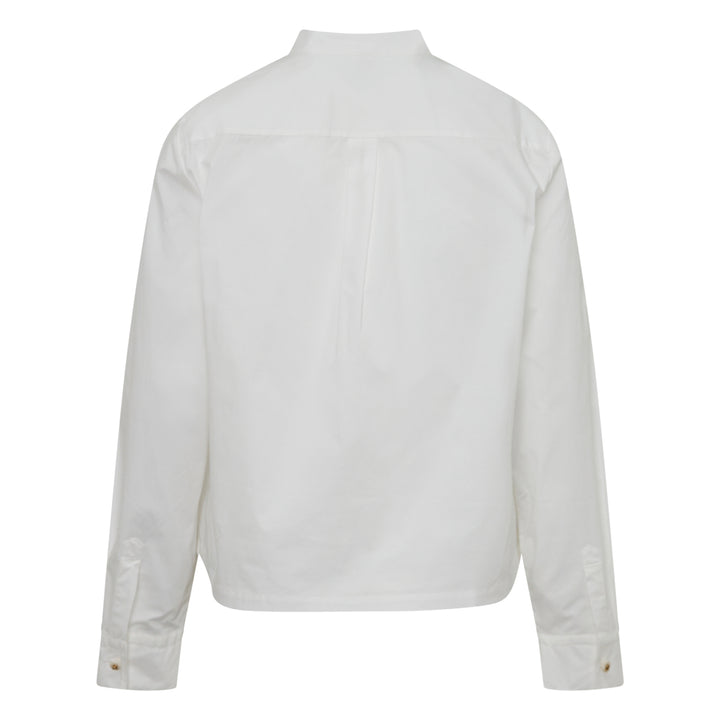 Long Sleeve Pleated Lace Blouse