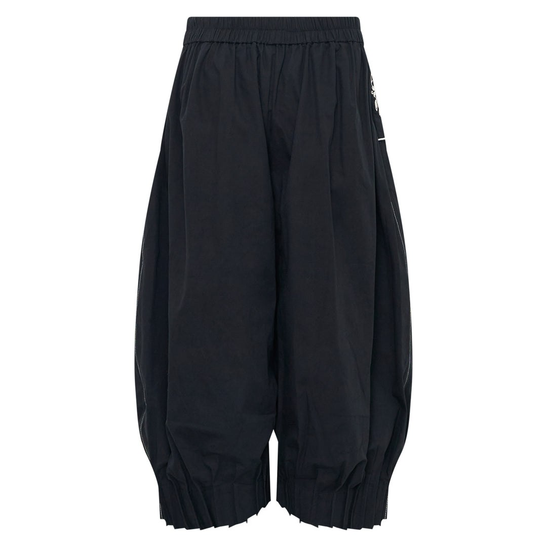 Cropped Barrel Trousers